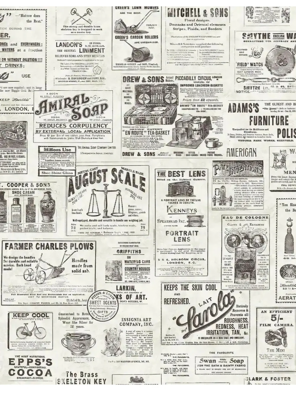 NuWallpaper News Print 3 Rolls
